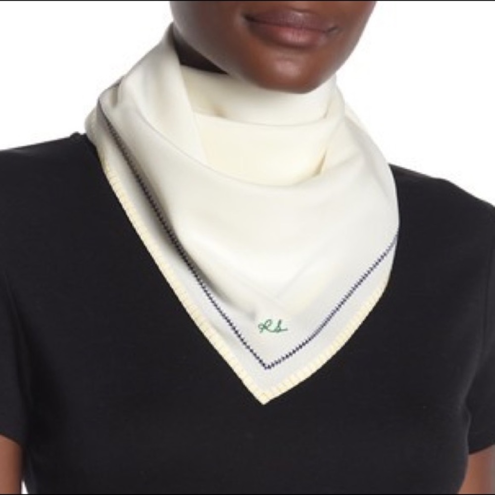 NWOT Rag & Bone Lina Embroidered Silk Scarf 🧣 - Picture 1 of 7